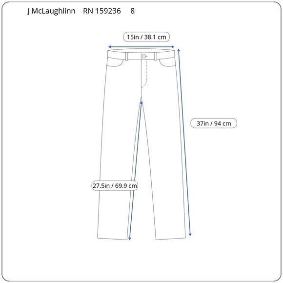 J. McLaughlin women’s size 8 textured cotton light cream pants slacks ex cond - Picture 3 of 10